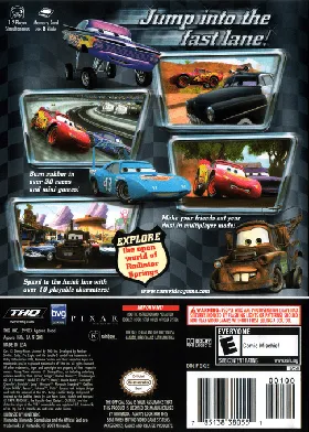 Disney-Pixar Cars box cover back